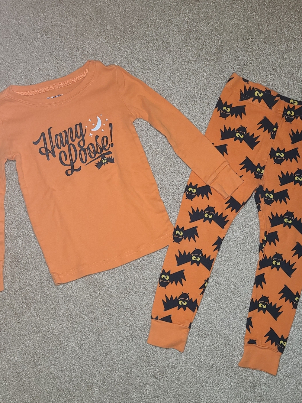 Old Navy Halloween Bat 'Hang Loose!' Pajama Set